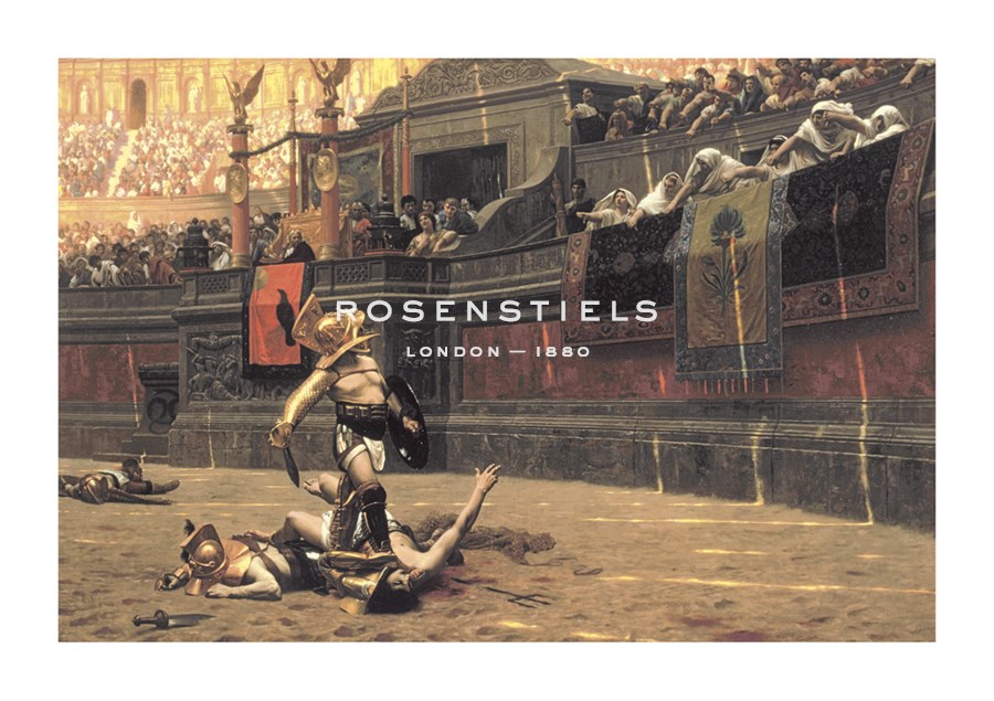 Jean-Leon Gerome Hand Numbered Limited Edition Print on Paper :"Pollice Verso, 1872"