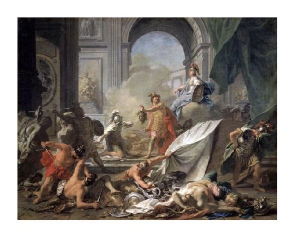 Jean-Marc Nattier Fine Art Open Edition Gicl&eacute;e:"Perseus with Minerva Showing the Head of Medusa"