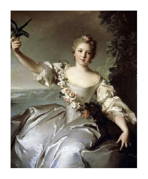 Jean-Marc Nattier Fine Art Open Edition Gicl&eacute;e:"Portrait of Marquise D'Antin"