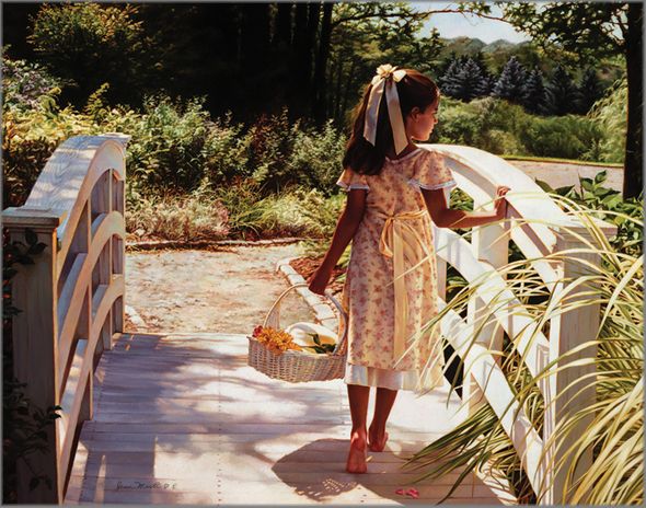 Jean Monti Fine Art Canvas Giclee:"What Lies Ahead"