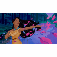Jean Salvatore Signed Disney Ltd Ed Gallery Wrap Canvas:"Pocahontas � A World Unseen"