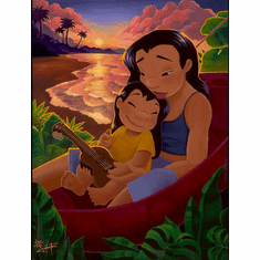 Jean Salvatore Signed Disney Ltd Ed Gallery Wrap Canvas:"The Love of a Sister"