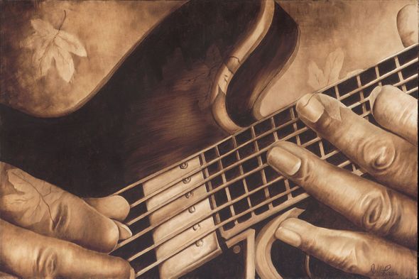 Jeff Lawson Limited Edition Museum Quality Gicl&eacute;e: "Autumn Jazz - Guitar"