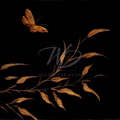 Jennifer Perlmutter Limited Edition Hand-Embellished Giclee on Canvas:"Winter Butterflies II"