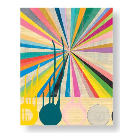 Jennifer Sanchez Limited Edition Ready to Hang Giclee on Sustainable Bamboo: "NY 1040"