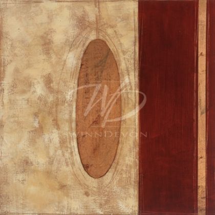 Jennifer Strasenburgh Limited Edition Hand-Embellished Giclee on Canvas:"Lone Ellipse I"