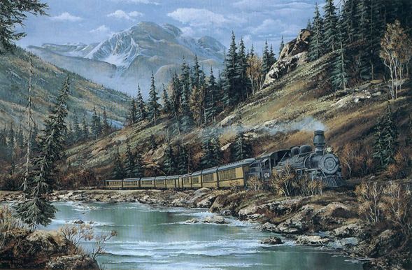 Jenny Smith Handsigned and Numbered Limited Edition Print: "Steam and Cinders"