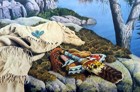 Jerry Gadamus Print-Signed and Numbered:"Brule River Morning"