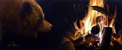 Jerry Gadamus Print-Signed and Numbered:"Dinner Anyone?"