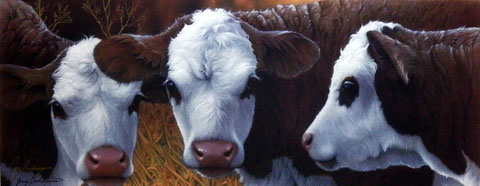 Jerry Gadamus Print-Signed and Numbered:"Little Dogies"