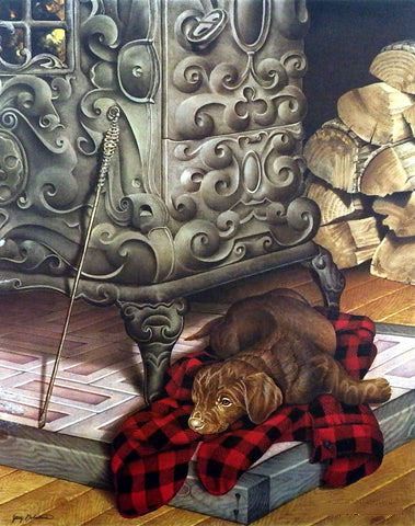 Jerry Gadamus Print-Signed and Numbered:"On Kathleen's Coat"