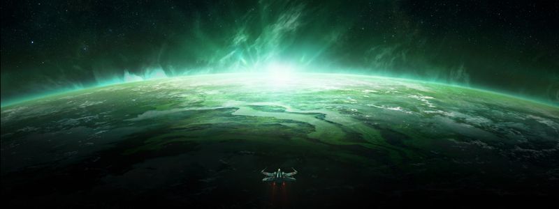 PhaseRunner 40x15 Limited Edition Star Wars Canvas Giclee:"Dagobah M-19"