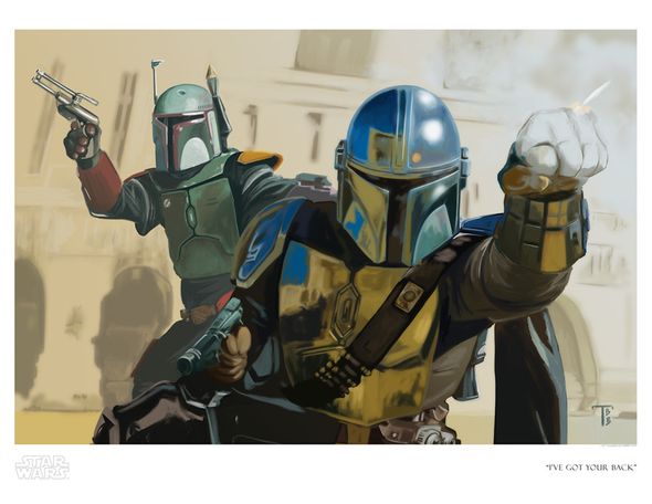 Tricia Buchanan-Benson Limited Edition Star Wars Giclee on Paper:"I Got Your Back"