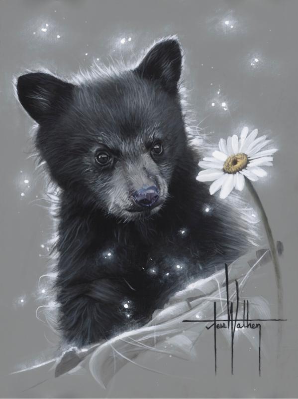 Jess Wathen Hand Signed and Numbered Limited Edition Canvas Giclee:"Daisy"