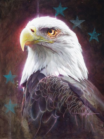 Jess Wathen Hand Signed and Numbered Limited Edition Canvas Giclee:"Indivisible"