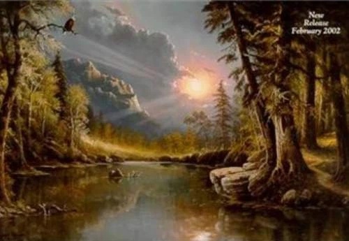 Jesse Barnes Signed and Numbered Limited Edition Lithograph: "Beside Still Waters"