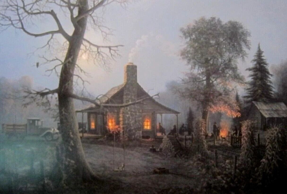 Jesse Barnes Signed and Numbered Limited Edition Lithograph: "County Reunion"
