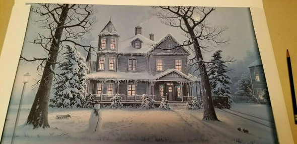 Jesse Barnes Signed and Numbered Limited Edition Lithograph: "Frost and Gingerbread"