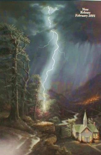 Jesse Barnes Signed and Numbered Limited Edition Lithograph: "Refuge From The Storm"