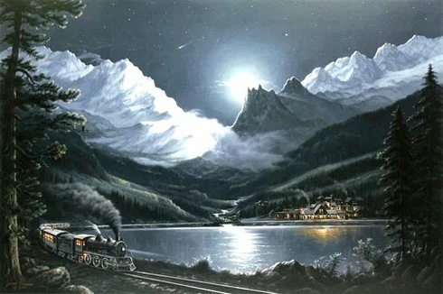 Jesse Barnes Signed Limited Edition Offset Lithograph: "Midnight Passage" Jesse Barnes Signed Limited Edition Offset Lithograph: "Midnight Passage"