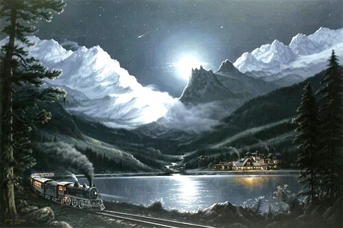 Jesse Barnes Signed Limited Edition Offset Lithograph: "Midnight Passage"