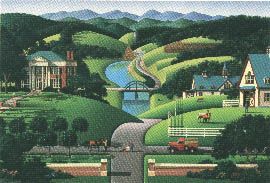 Jim Buckels Limited Edition Serigraph on Paper: "Trouble at Walnut Ridge"