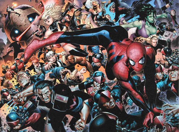 Jim Cheung and Marvel Comics Limited Edition Giclée on Stretched Canvas: "New Avengers #45"