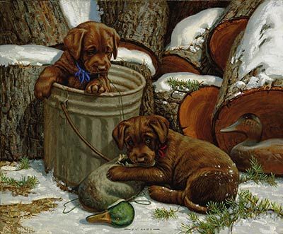 JIM D LAMB  Secondary Market Art: "CHOCOLATE ATTACK"