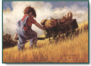 JIM DALY 16X12 Secondary Market Art: "LONG HAUL SGCNV"