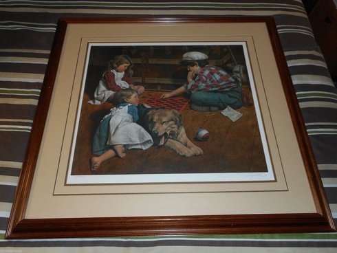 Jim Daly Collectors Signed and Numbered Limited Edition Lithograph: "Favorite Reader" Jim Daly Collectors Signed and Numbered Limited Edition Lithograph: "Favorite Reader"