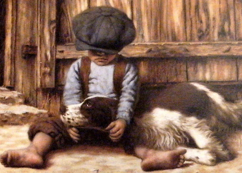 Jim Daly Limited Edition Lithograph: "In The Doghouse" Jim Daly Limited Edition Lithograph: "In The Doghouse"