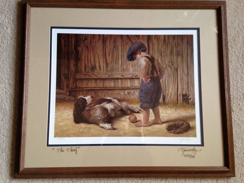 Jim Daly Limited Edition  Lithograph: "The Thief"