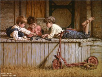 JIM DALY  Secondary Market Art: "DOMINOES"