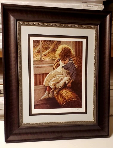 Jim Daly Signed and Numbered Limited Edition Lithograph: "Contentment"