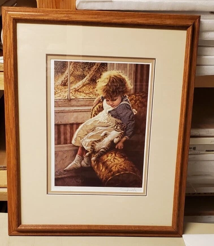 Jim Daly Signed and Numbered Limited Edition Lithograph: "Contentment" Jim Daly Signed and Numbered Limited Edition Lithograph: "Contentment"