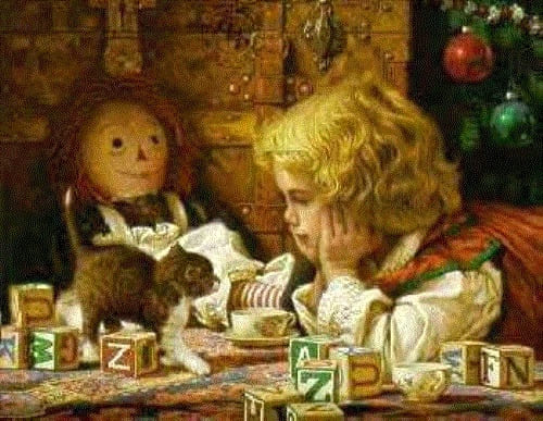 Jim Daly Signed and Numbered Limited Edition Lithograph: "Favorite Gift"
