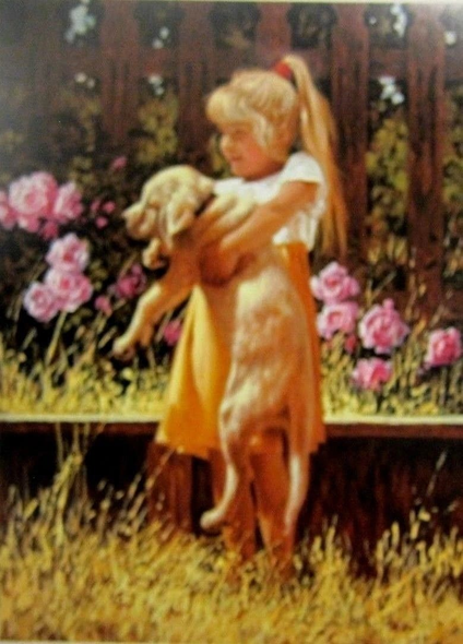 Jim Daly Signed and Numbered Limited Edition Lithograph: "Her First Love"