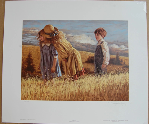Jim Daly Signed and Numbered Limited Edition  Lithograph: "Left Out"
