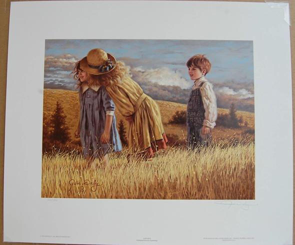 Jim Daly Signed and Numbered Limited Edition  Lithograph: "Left Out"