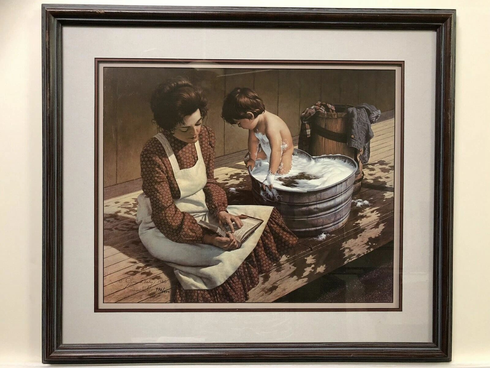 Jim Daly Signed and Numbered Limited Edition Lithograph: "Saturday Morning" Jim Daly Signed and Numbered Limited Edition Lithograph: "Saturday Morning"