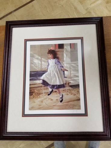 Jim Daly Signed and Numbered Limited Edition Lithograph: "Skipping Rope" Jim Daly Signed and Numbered Limited Edition Lithograph: "Skipping Rope"