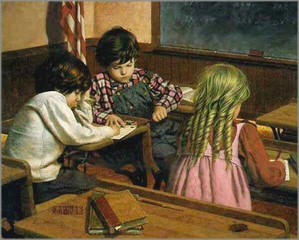 Jim Daly Signed and Numbered Limited Edition Lithograph: "Spring Fever"
