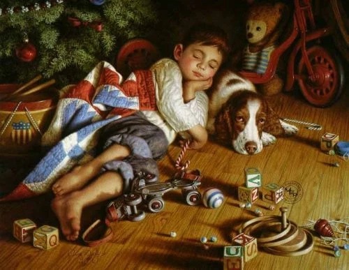 Jim Daly Signed and Numbered Limited Edition Lithograph: "To All A Good Night"