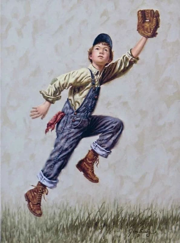 Jim Daly Signed and Numbered Limited Edition Lithograph: "Winning Catch" Jim Daly Signed and Numbered Limited Edition Lithograph: "Winning Catch"