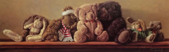 Jim Daly Signed by the Artist Limited Edition Paper Lithograph:"Friends Forever"