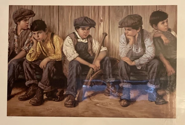 Jim Daly Signed Limited Edition Lithograph Print: "Home Team Zero"