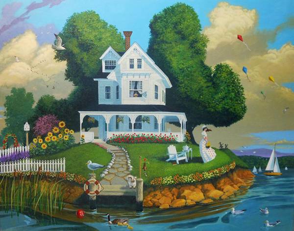 Jim Fitzgerald Open Edition Gallery Wrap Canvas:"After the Rain"