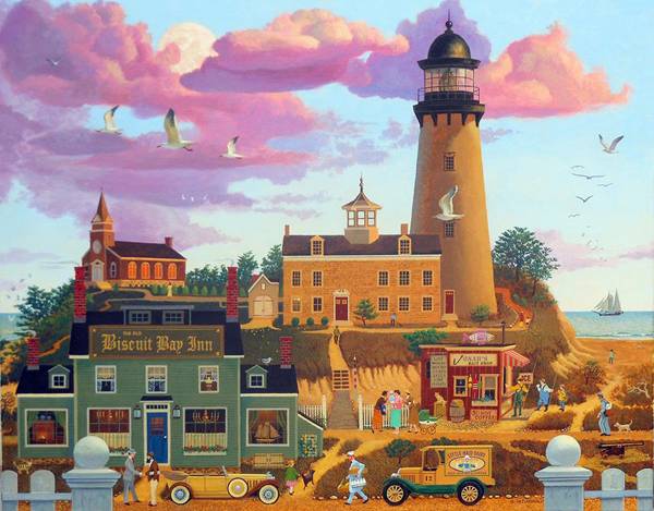 Jim Fitzgerald Open Edition Gallery Wrap Canvas:"Biscuit Bay"