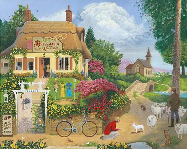 Jim Fitzgerald Open Edition Gallery Wrap Canvas:"Dressmaker"