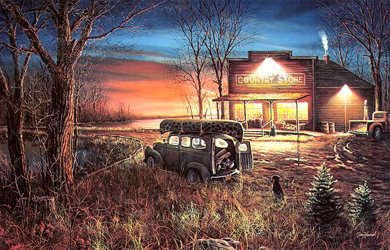 Jim Hansel Hand Signed and Numbered Limited Edition Canvas: "Patiently Waiting"